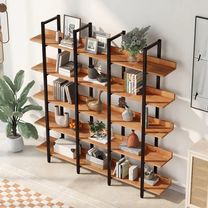 5 Tier Bookcase Home Office Open Bookshelf by Bright House