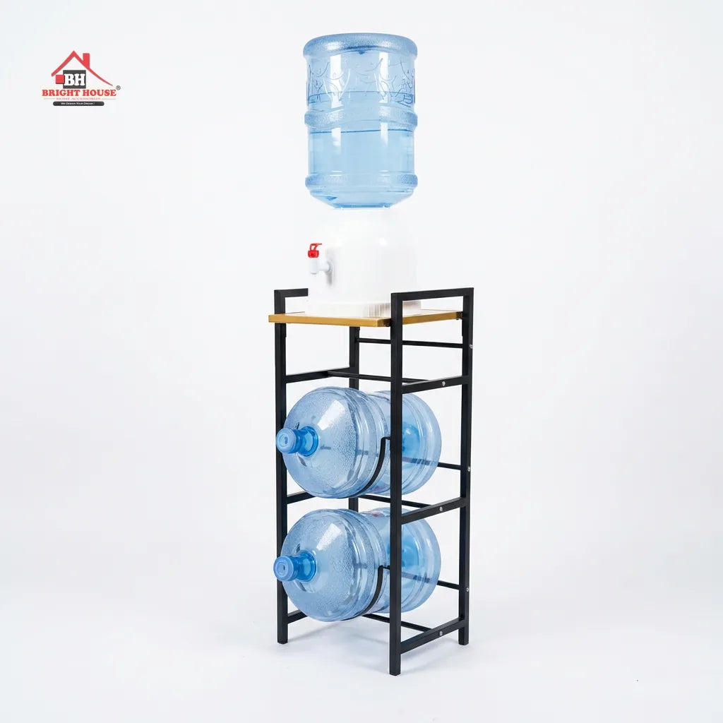 2 in 1 Water Bottle Rack With Lasani Wood by Bright house