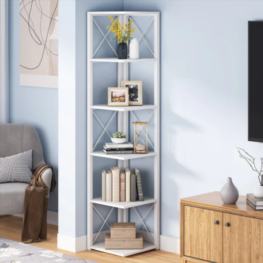Plinth Bookcase Storage Organizer Rack by Bright house