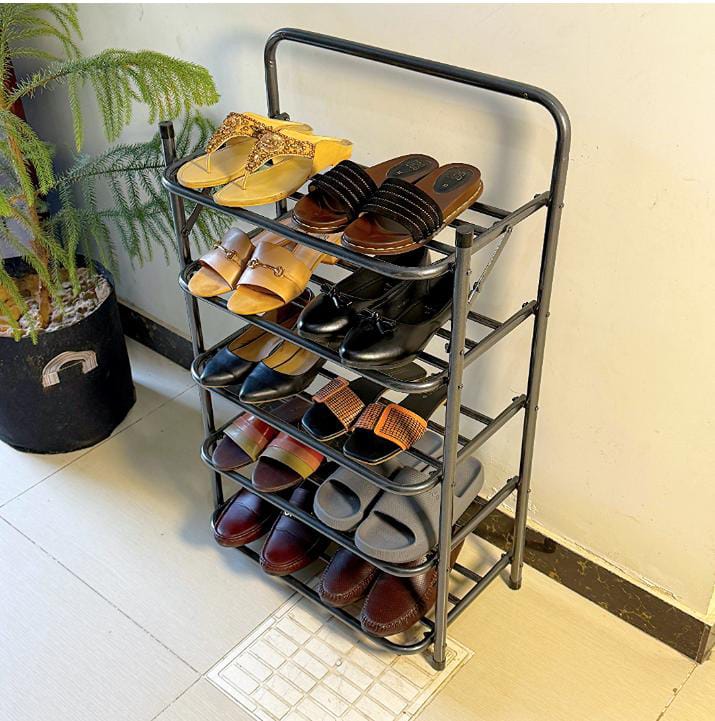 foldable metal shoes rack by bright house