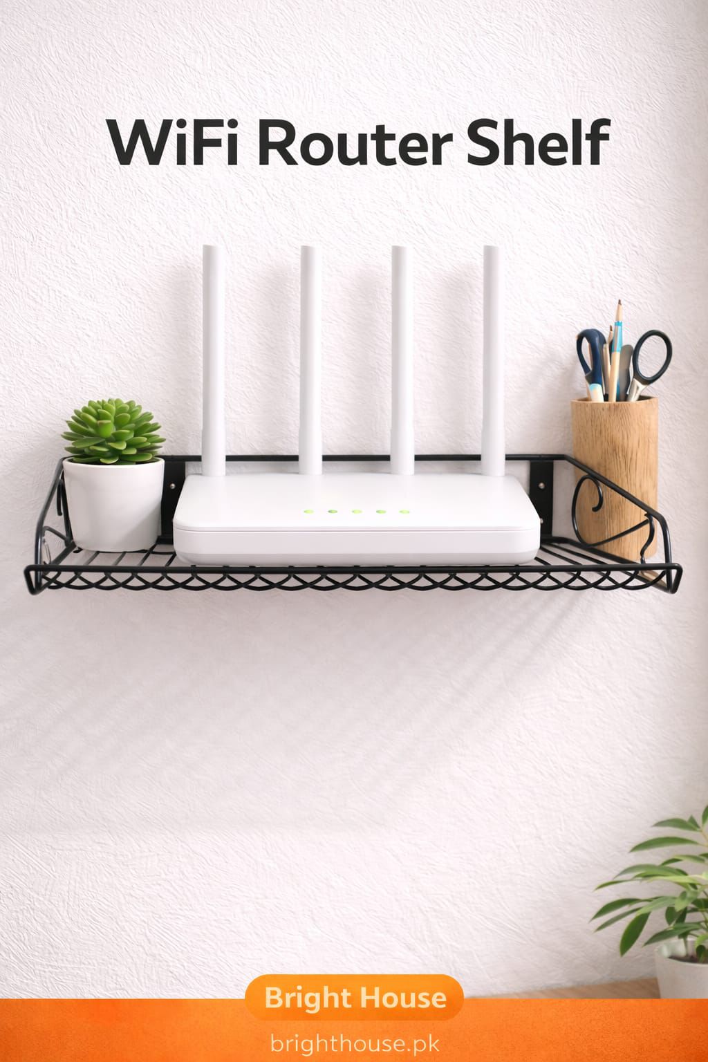 Wall Mounted Router Shelf by Bright house