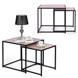 Spoza Living Lounge Coffe Center Nesting Tables (Set Of 2)