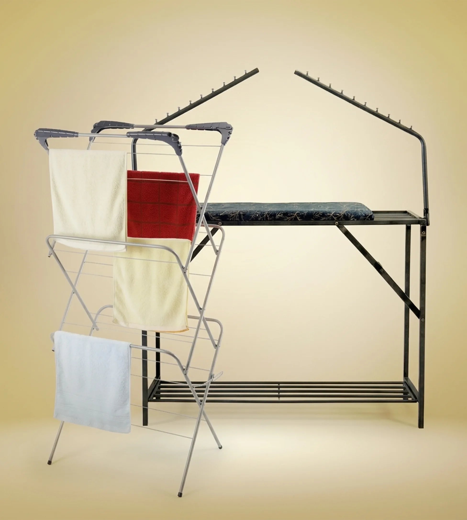 3-in-1 Iron Stand + Folding Dryer — 6% Off