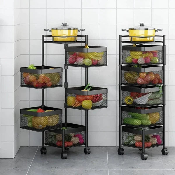 PREMIUM SQUARE METAL TROLLEY BY BRIGHT HOUSE