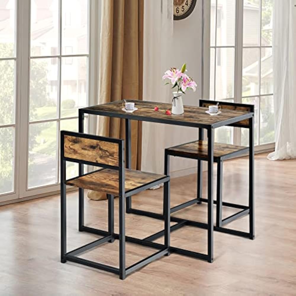 Nookie Modern Kitchen Dining Room Chair Table Set (Set Of 3)