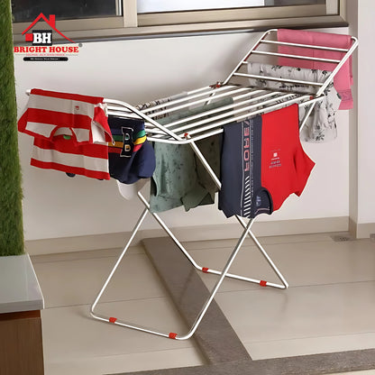 Best Quality  Cloth Drying Stand Folding Cloth Stand Cloth Hanging stands Drying Rack Thick Rods Not Wire By Bright House