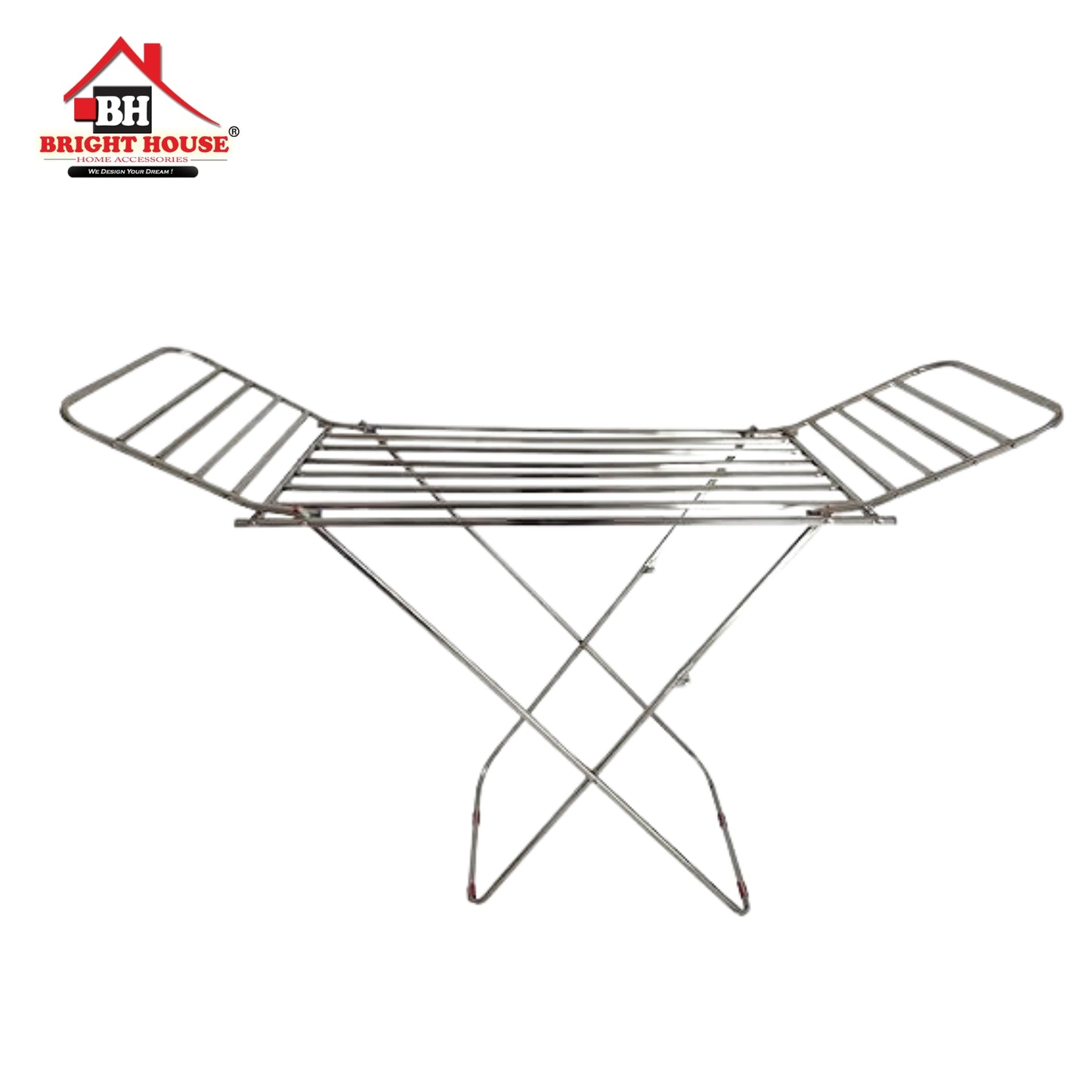 Best Quality  Cloth Drying Stand Folding Cloth Stand Cloth Hanging stands Drying Rack Thick Rods Not Wire By Bright House