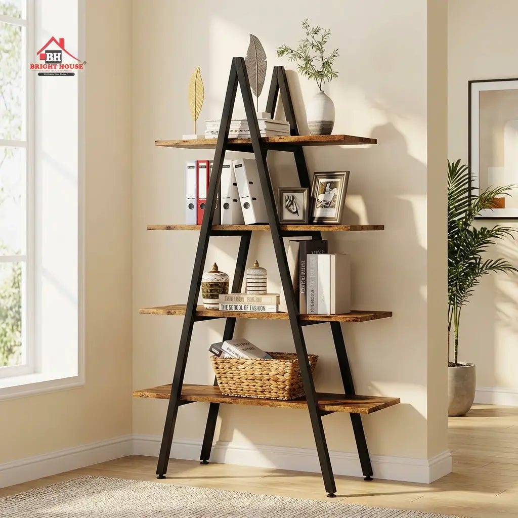 A-Shape Ladder Book Shelf by Bright House