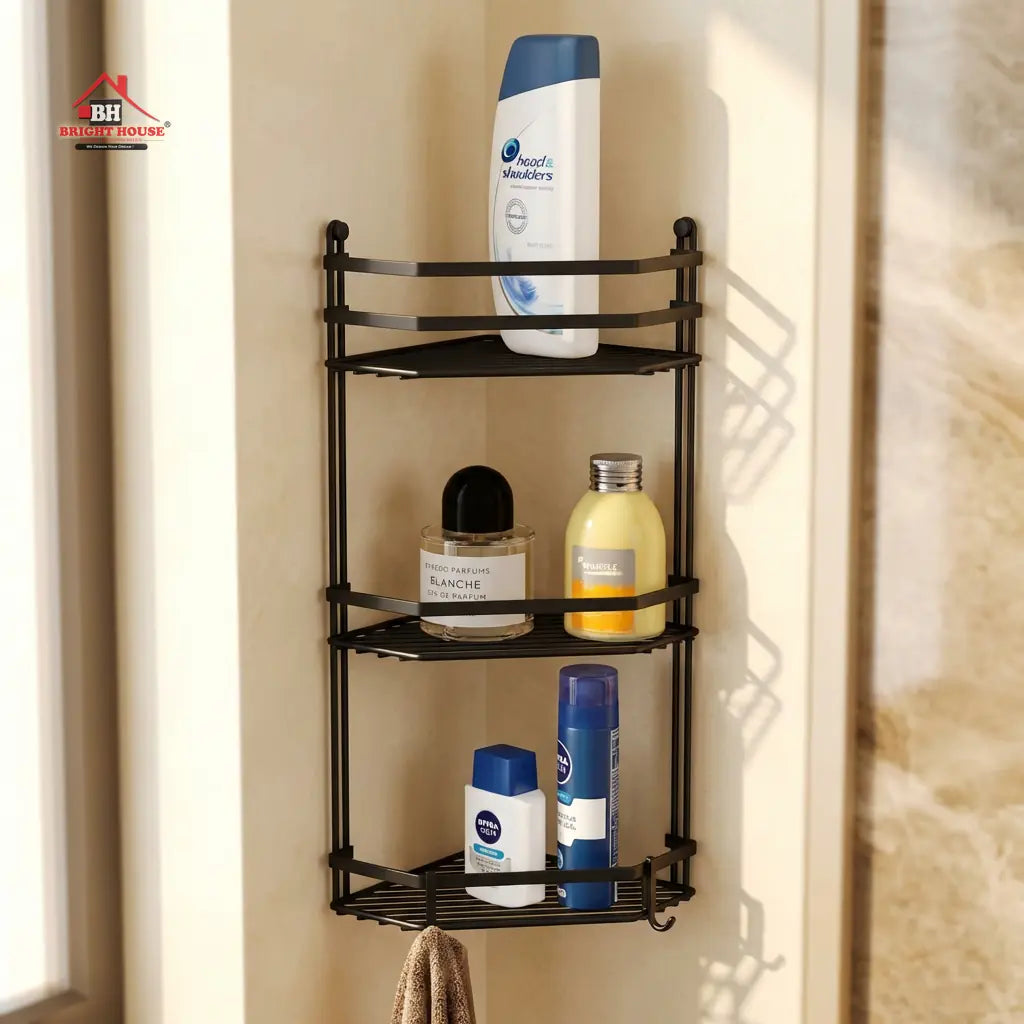 Bathroom 3 Layers Corner Multipurpose Rack by Bright House