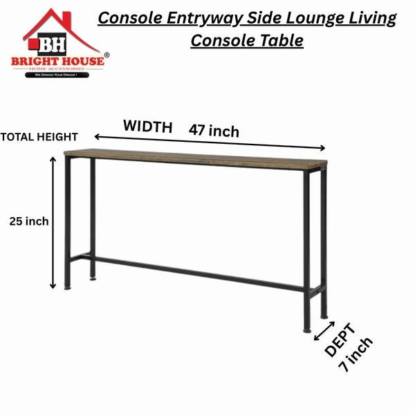 Console Entryway Side Lounge Living Console Table by Bright house measurement guide