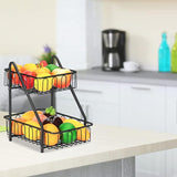 Countertop 2 Layers Fruit/Vegetable Basket by Bright House Bright House