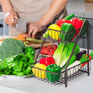 Countertop 2 Layers Fruit/Vegetable Basket by Bright House Bright House