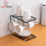 Elegant Drinkware Display Duo (coffee cup+ Glass stand) by Bright house