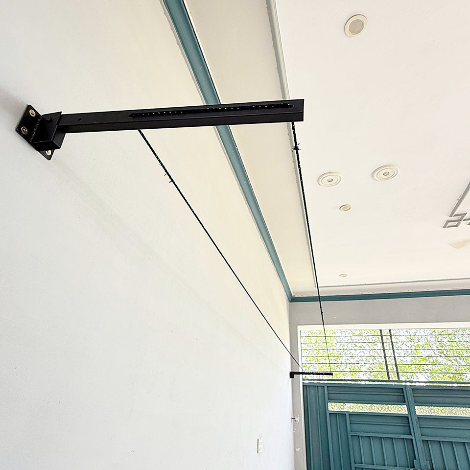 Cloth Drying Stand With Free Rope Foldable Wall Mounted By Bright House.
