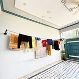Cloth Drying Stand With Free Rope Foldable Wall Mounted By Bright House.