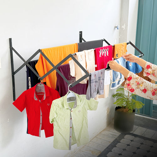 Metal Powder Coated Portable Folding Towel Holder by Bright House