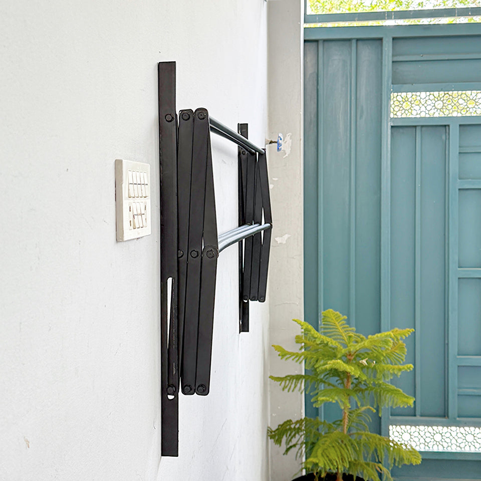 Metal Powder Coated Portable Folding Towel Holder by Bright House