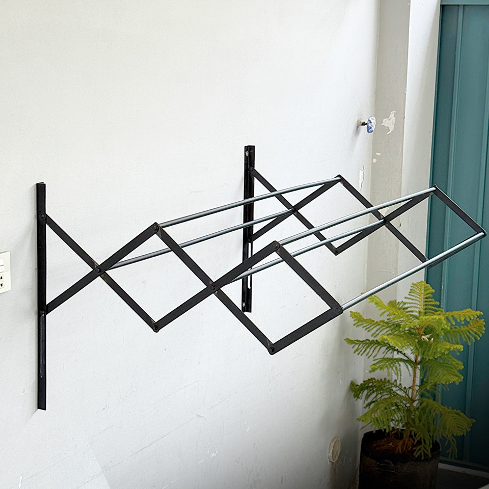 Metal Powder Coated Portable Folding Towel Holder by Bright House