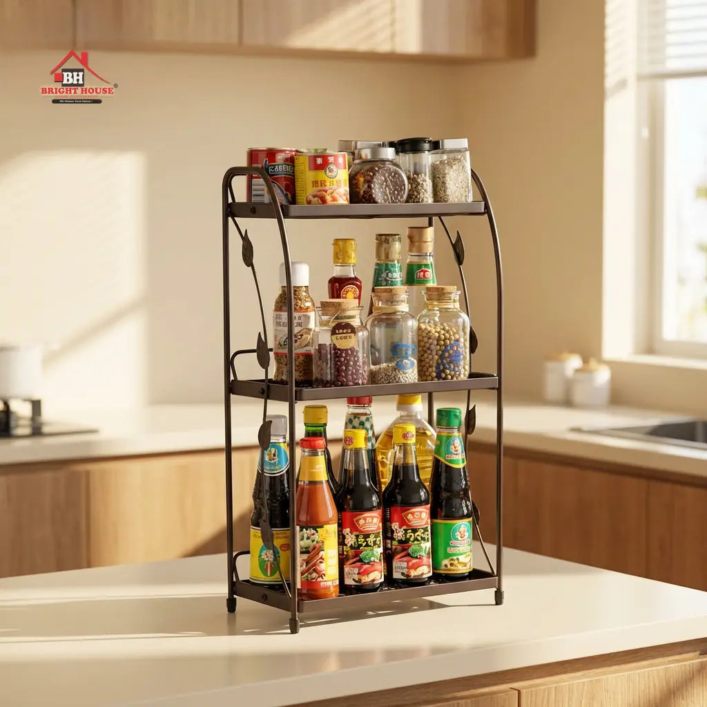 Kitchen Spices 3 Layers Rack for Counter Top by Bright House