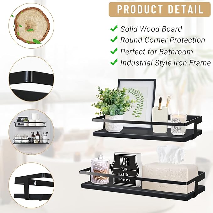 Luxury Kitchen and Bathroom Single Shelf by Bright House Bright House
