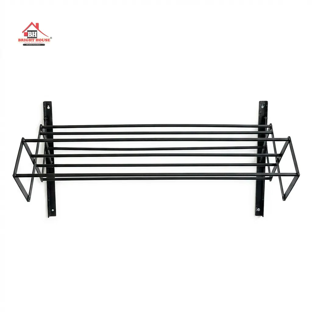 Metal Powder Coated Portable Folding Towel Holder by Bright House