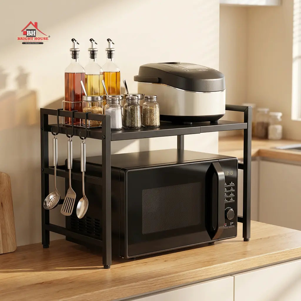 Microwave Oven Stand & Rack Storage Adjustable by Bright House