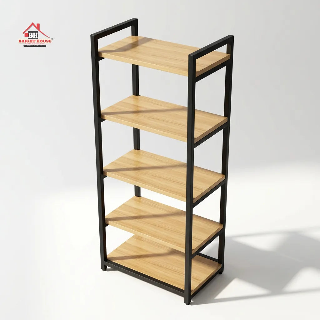 5 tier wooden microwave stand, multipurpose kitchen organizer