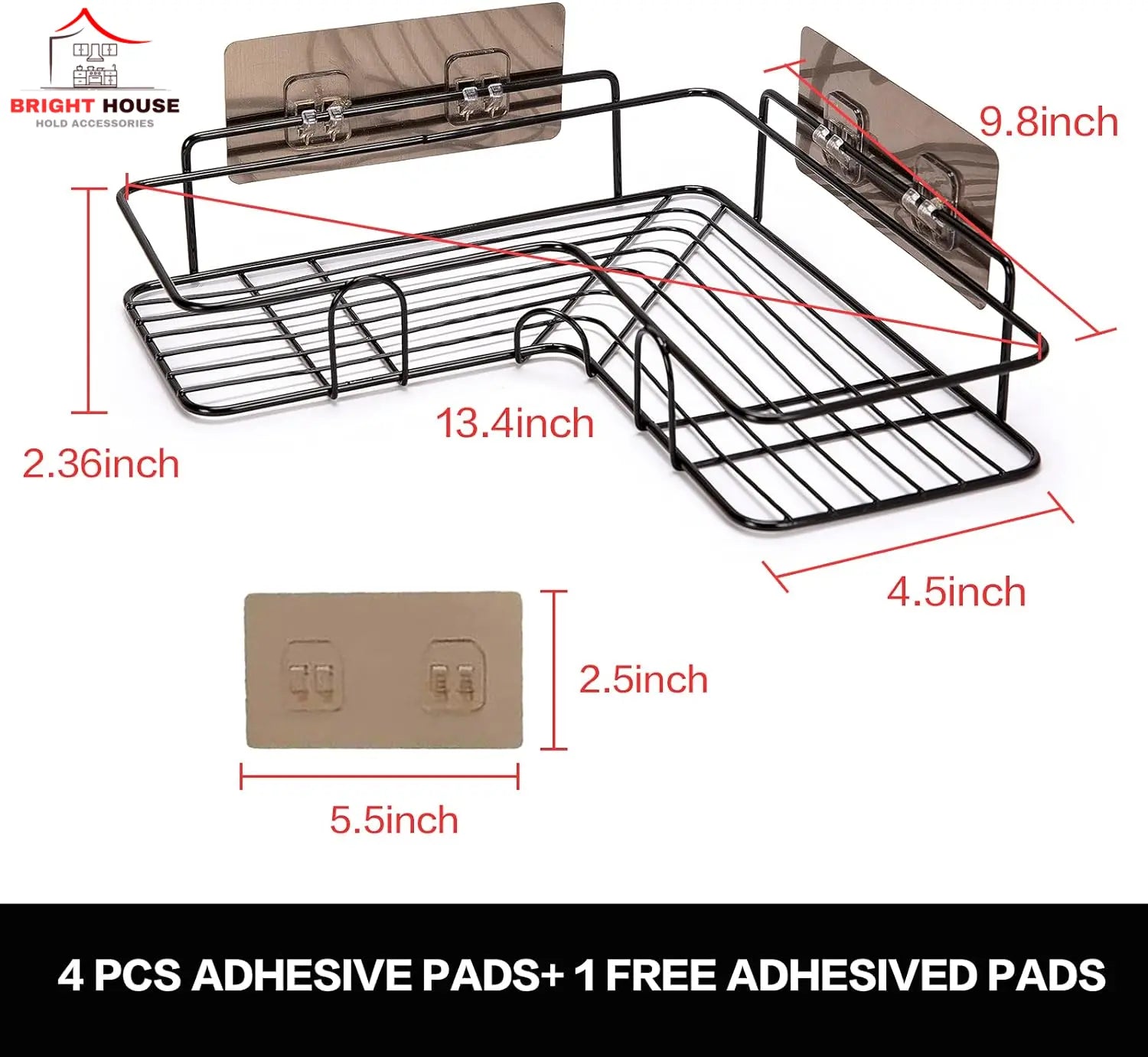Multipurpose Corner Shelf Organizer Storage by Bright House Bright House