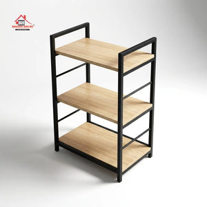 3 tier wooden microwave stand, multipurpose kitchen storage cabinet