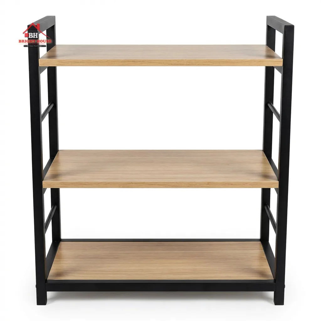Multipurpose Microwave Stand 3 Wooden Layers by Bright House