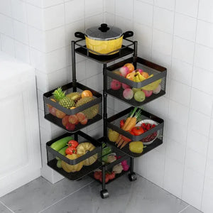 PREMIUM SQUARE METAL TROLLEY BY BRIGHT HOUSE Bright House