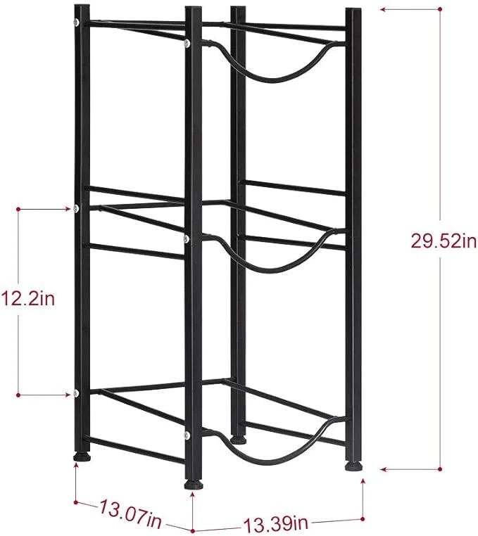 3 Tier Water Bottle Rack Cooler Holder