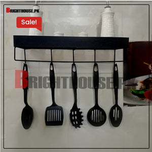 Shelf with 6 Hooks by Bright House Bright House
