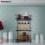 Square 3 Layers Multipurpose Rack by Bright House Bright House