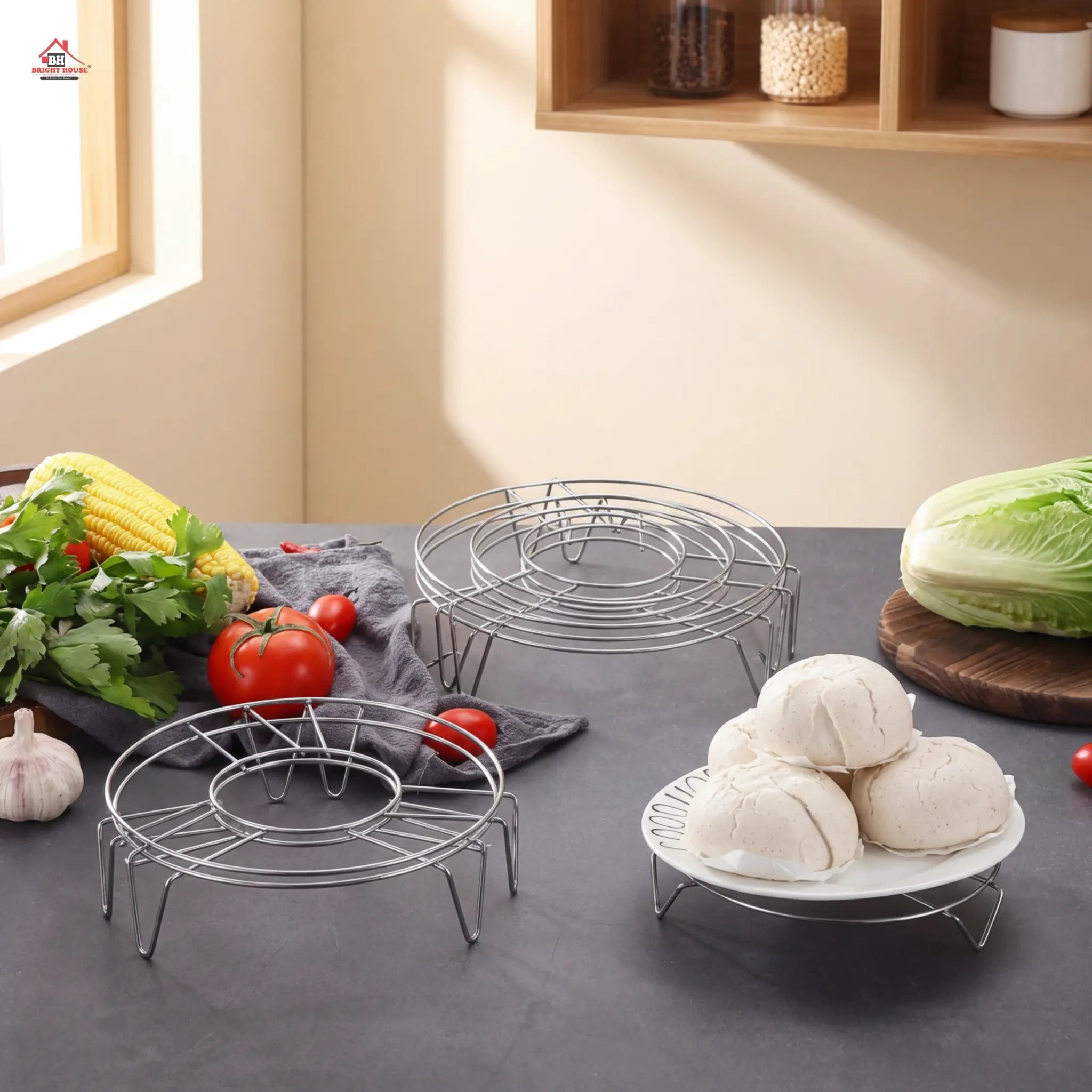Steaming Metal Rack by Bright House