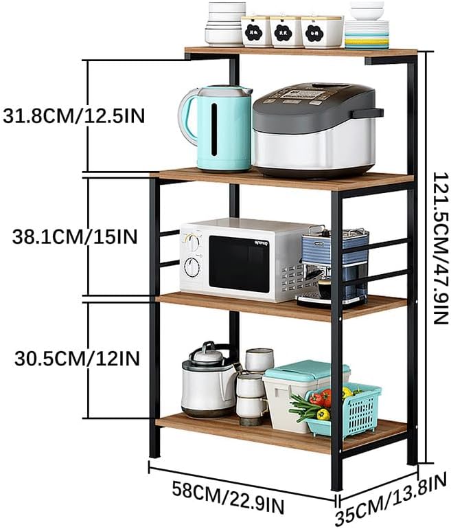 The Forno Prato 4 Layers Multipurpose Rack by Bright House Bright House