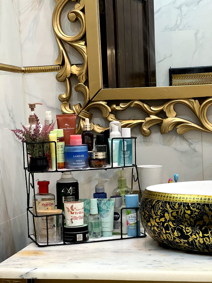 Vanity Rack and makeup orgaqnizer by Bright House