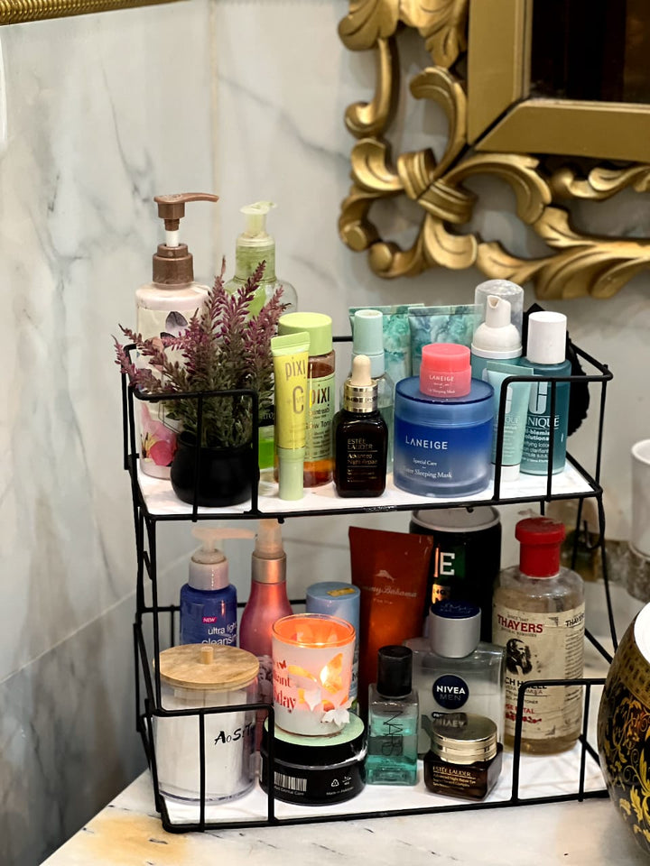 Vanity Rack and makeup orgaqnizer by Bright House
