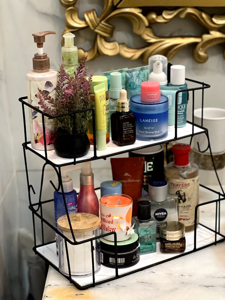 Vanity Rack and makeup orgaqnizer by Bright House