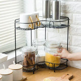 Wall Mounted and Counter Shelf Corner Rack by Bright House Bright House