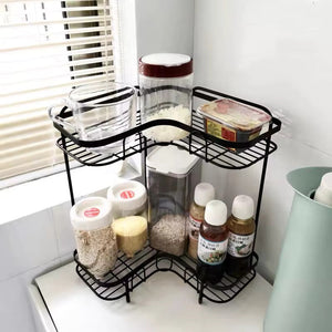 Wall Mounted and Counter Shelf Corner Rack by Bright House Bright House