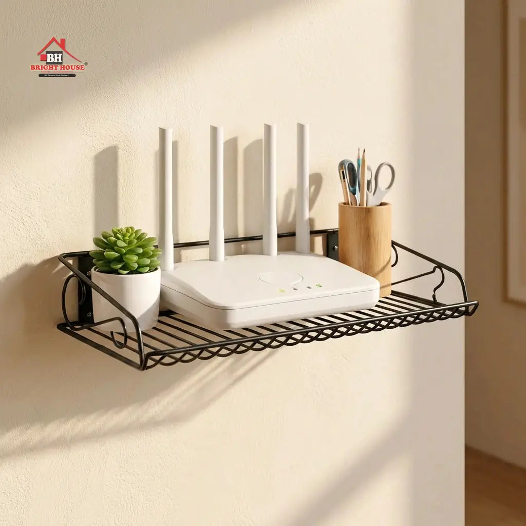 Wall Mounted Router Shelf by Bright house
