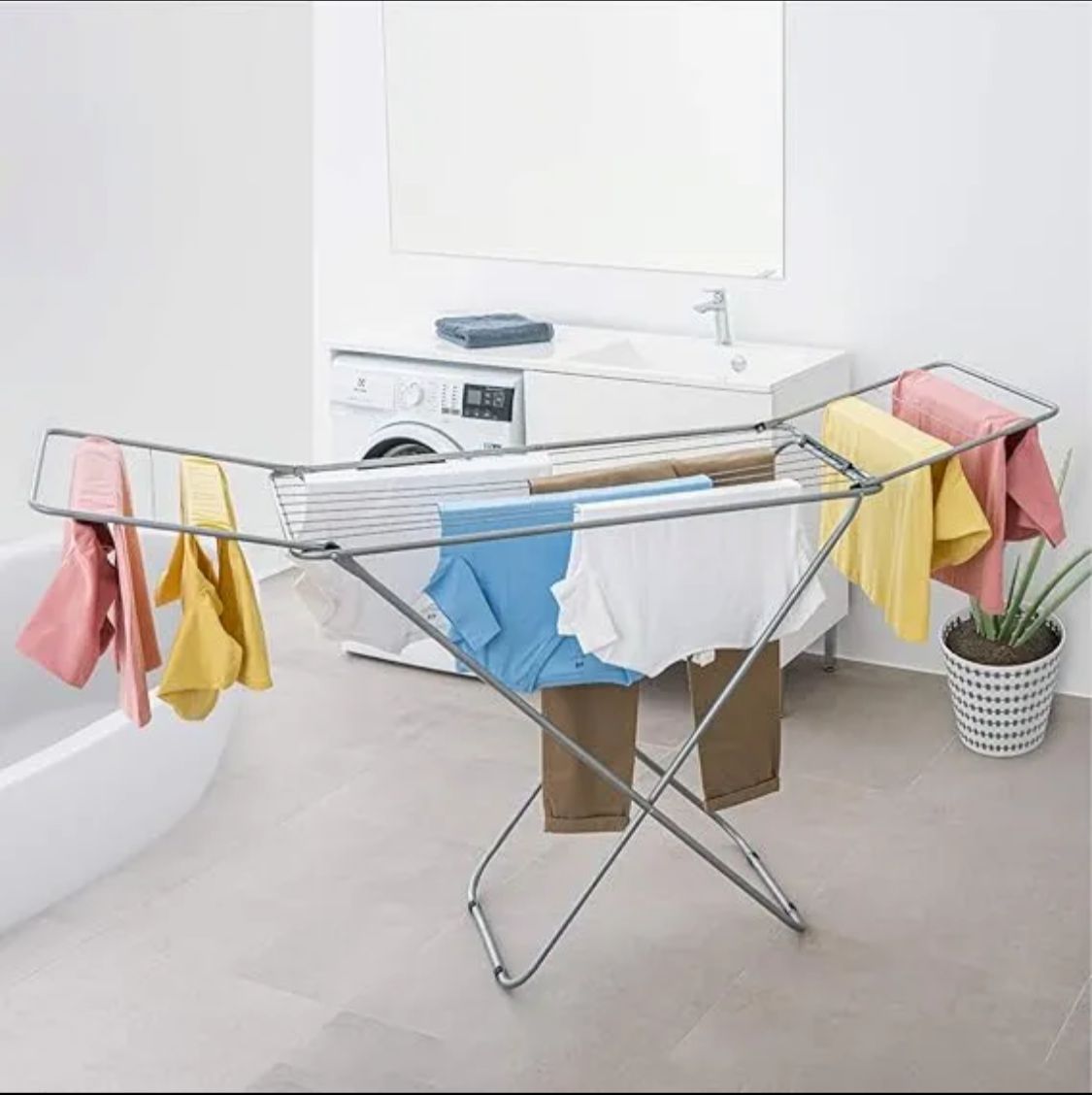 Best Quality  Cloth Drying Stand Folding Cloth Stand Cloth Hanging stands Drying Rack Thick Rods Not Wire By Bright House