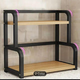 Spice rack 2 Layers Wood Multipurpose Organizer by Bright House
