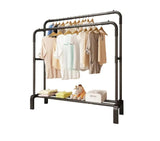 Double Pole Cloth Hanging Stand x Single Shoe Rack by bright house