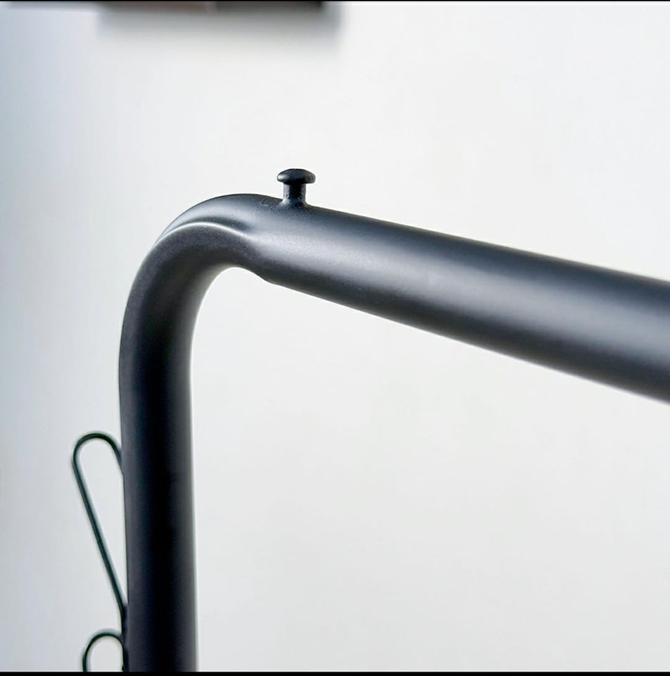 Dual Pole Metal Clothes Stand by Bright House With Dual Shoe Tiers