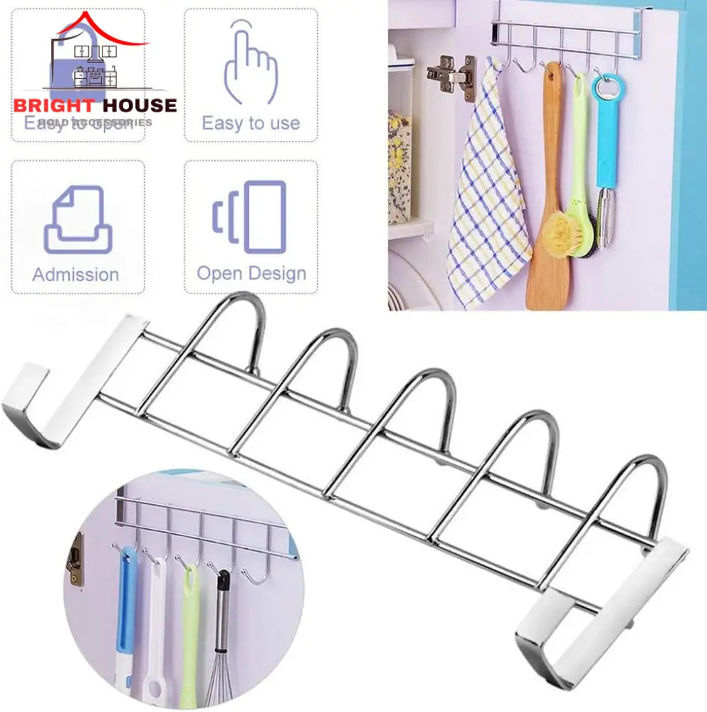 Bathroom Kitchen Coat Towel Hanger Rack