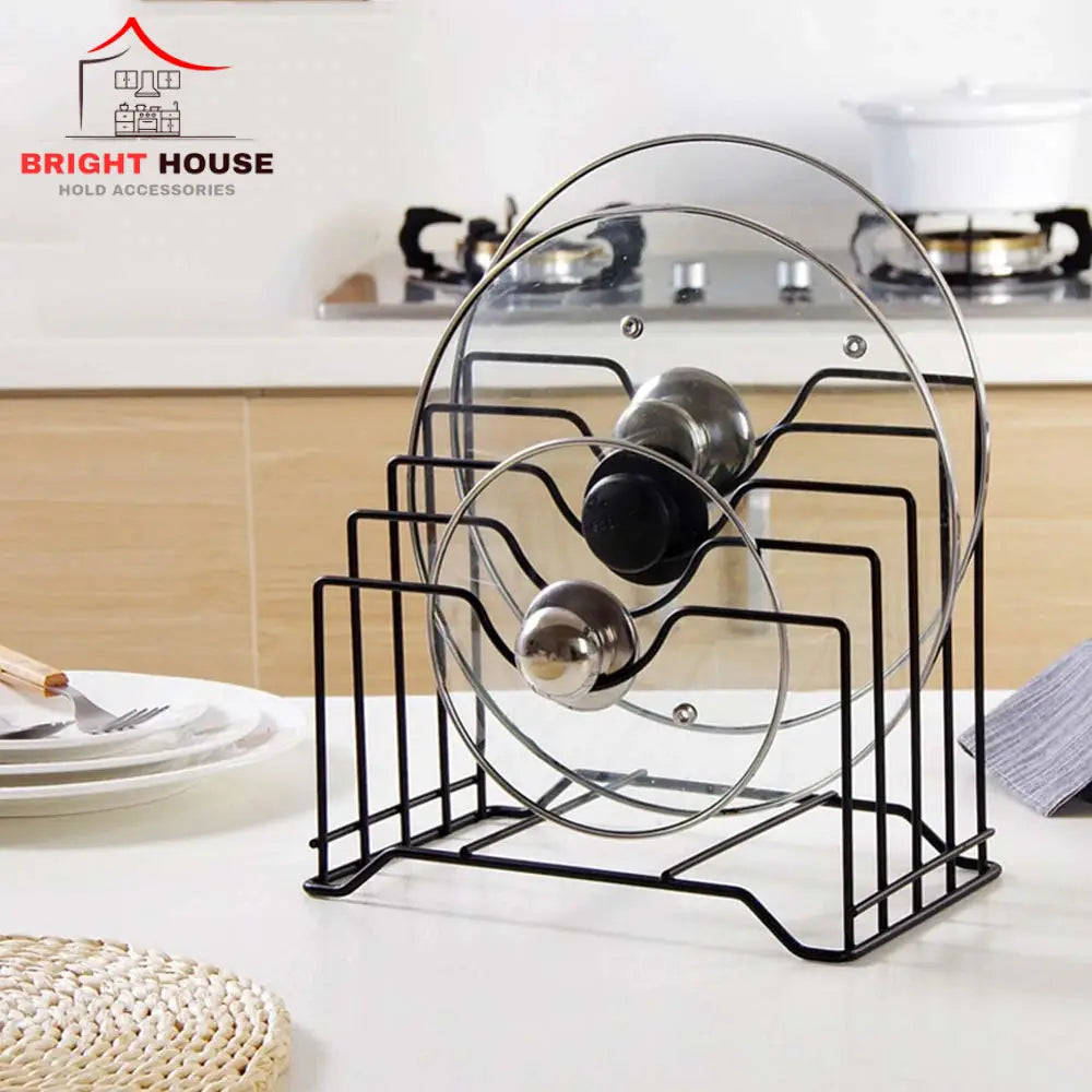 Iron Pot Lid Holder Stand