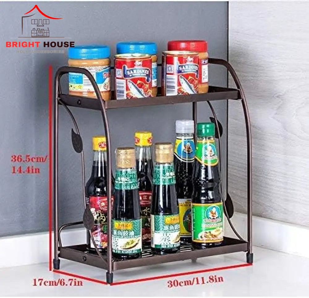 Kichen Storage Two Shelves Rack Rack