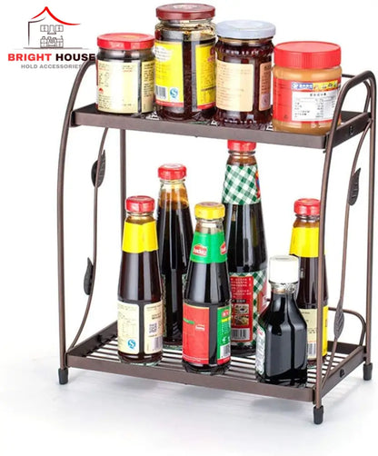 Kichen Storage Two Shelves Rack Rack